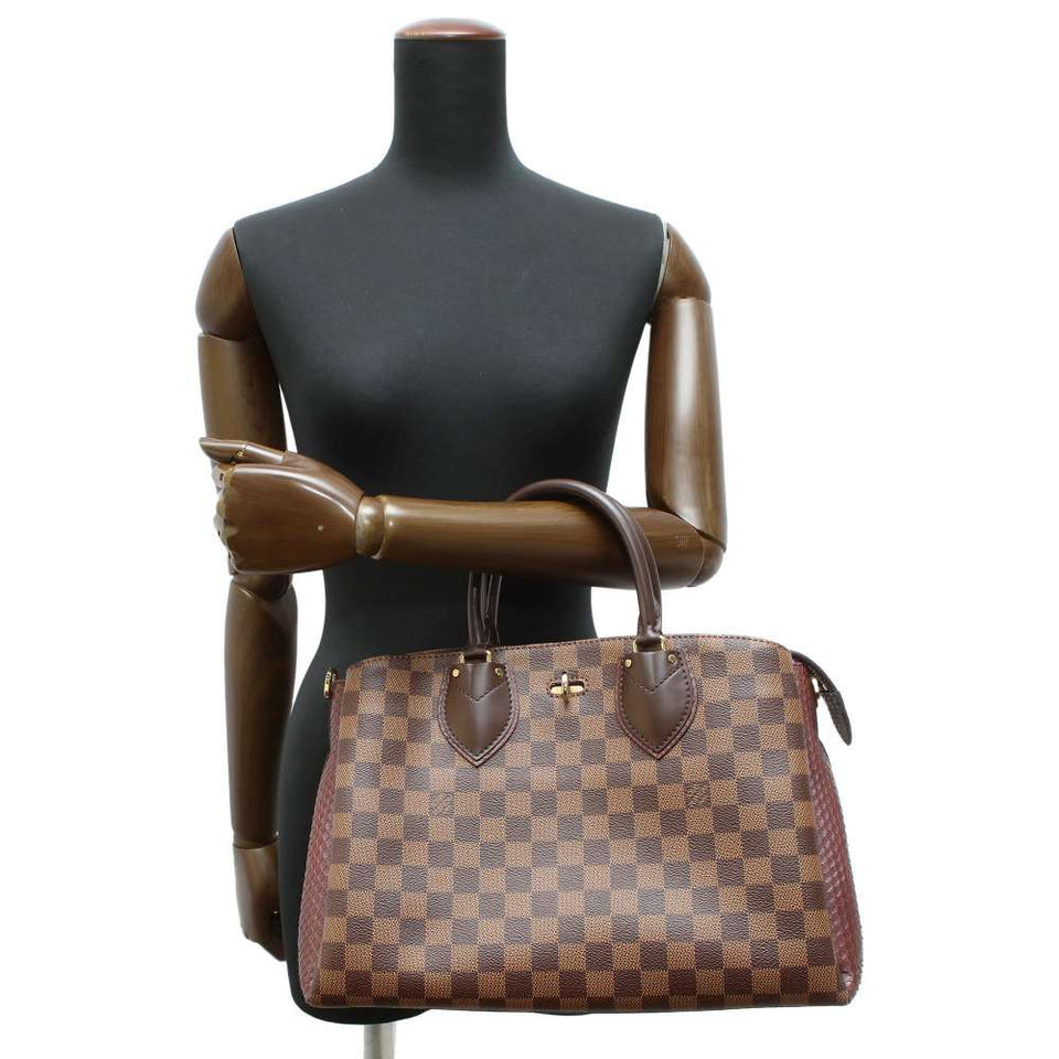 Louis Vuitton Handbag Damier Ebene Normandy Python