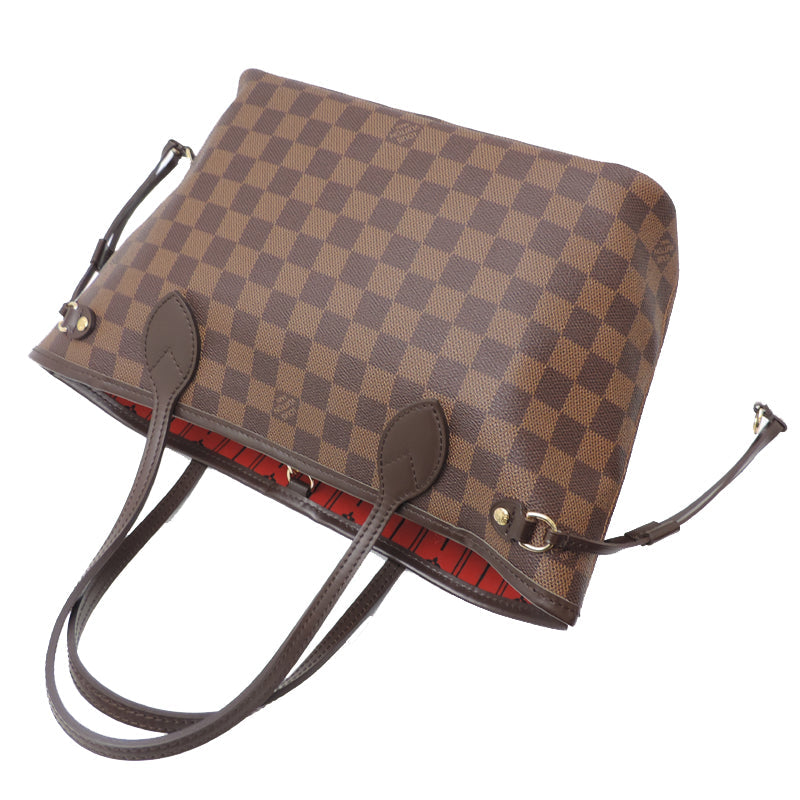 Louis Vuitton Neverfull PM Shoulder Bag Damier Brown