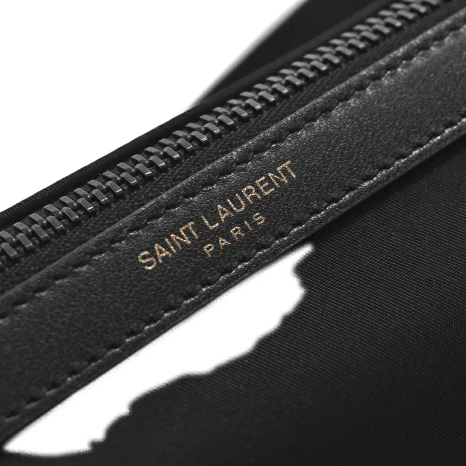 Saint Laurent- Paris Crossbody Bag Shoulder Bag Enamel Zip Black