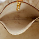 Louis Vuitton Damier Azur Neverfull MM Tote Bag White