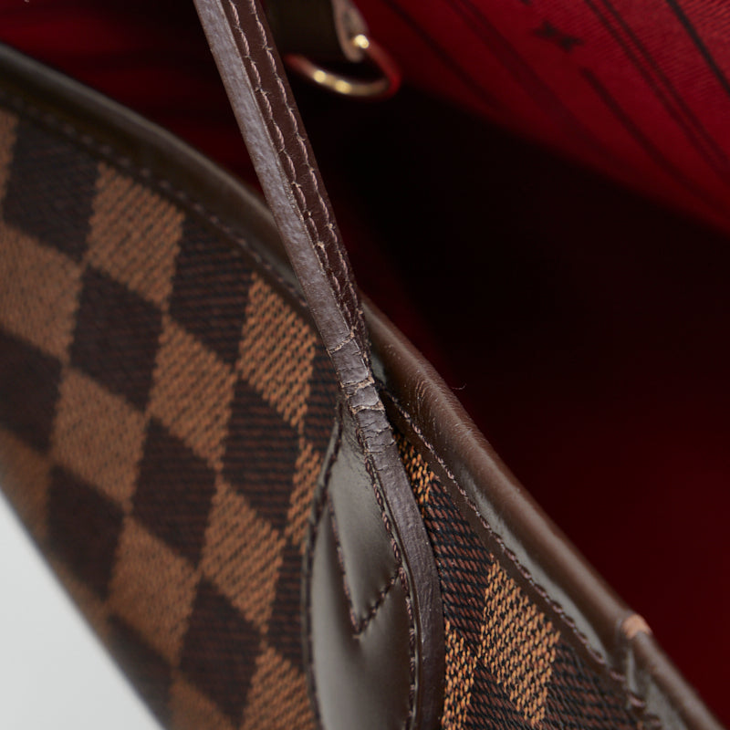 Louis Vuitton Damier Neverfull MM Tote Bag Shoulder Bag Brown