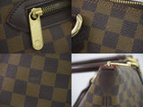 Louis Vuitton Saleya GM Damier Ebene Tote Bag Handbag Brown