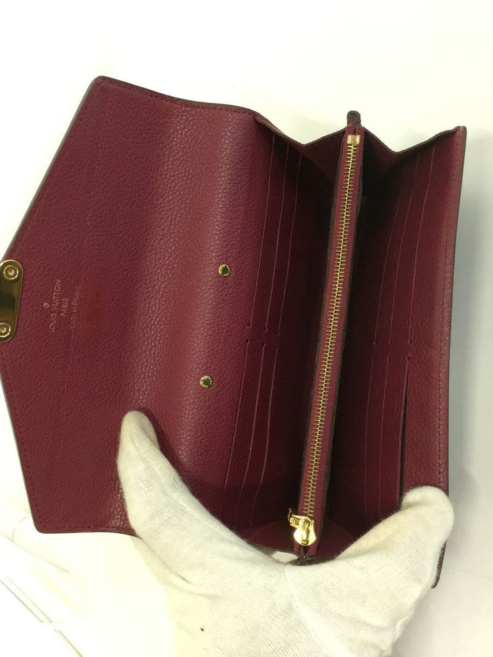 Louis Vuitton Portefeuil Pallas Noir Monogram Shoulder Bag Red