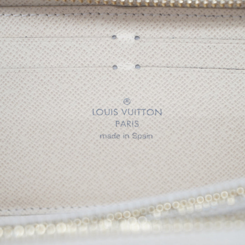 Louis Vuitton Long Wallet Damier Azur Portefeuille Clemence