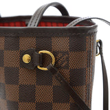 Louis Vuitton Damier Neverfull PM Tote Bag with Pouch
