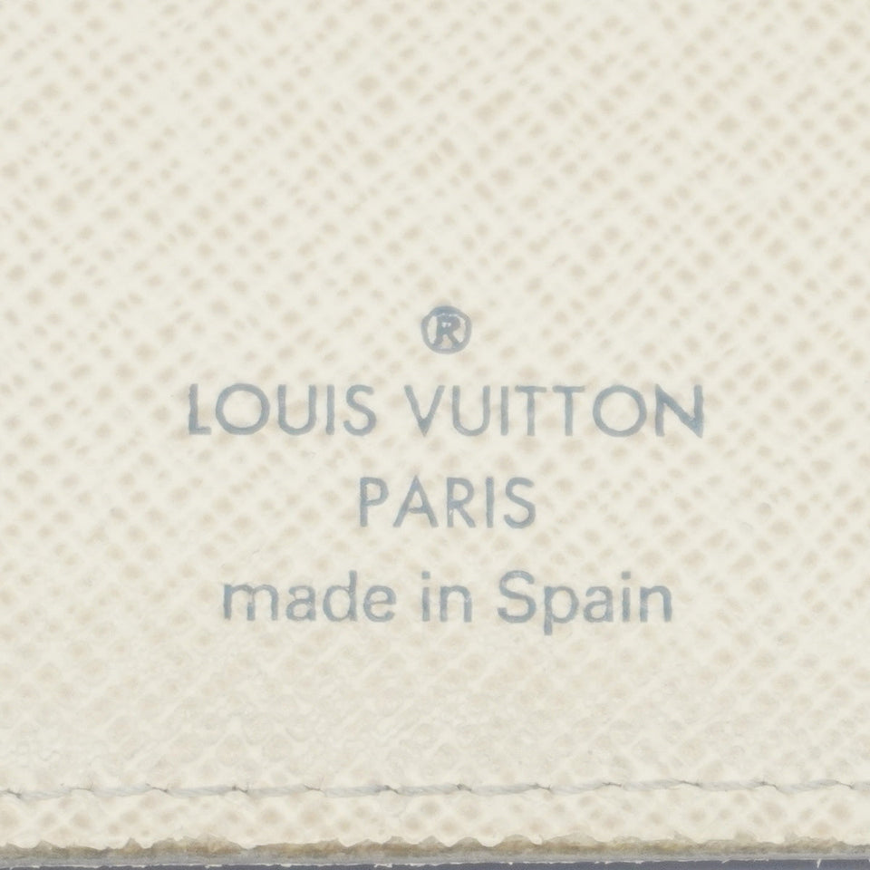 Louis Vuitton Bifold Long Wallet Damier Azur Portefeuille Ensolit