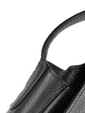 Hermes Steve Buzas Engraved Shoulder Bag Black