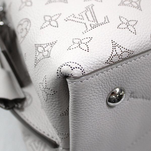 Louis Vuitton Mahina Mulia Shoulder Bag White Silver Hardware