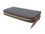 Louis Vuitton Zippy Wallet Monogram Implant Marine Rouge