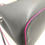 Louis Vuitton Lock Me Bucket Noir Fuchsia Leather 2way Shoulder Bag
