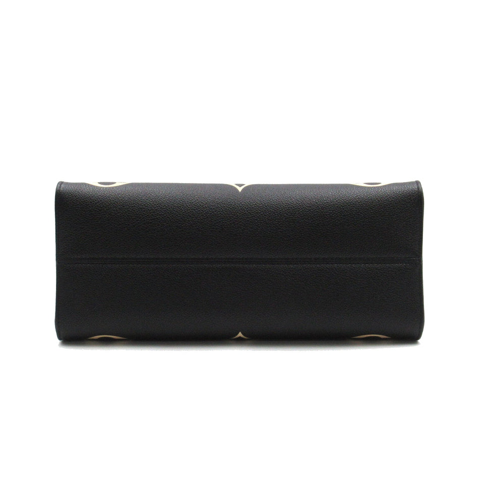 Louis Vuitton On The Go MM Tote Bag Leather Monogram