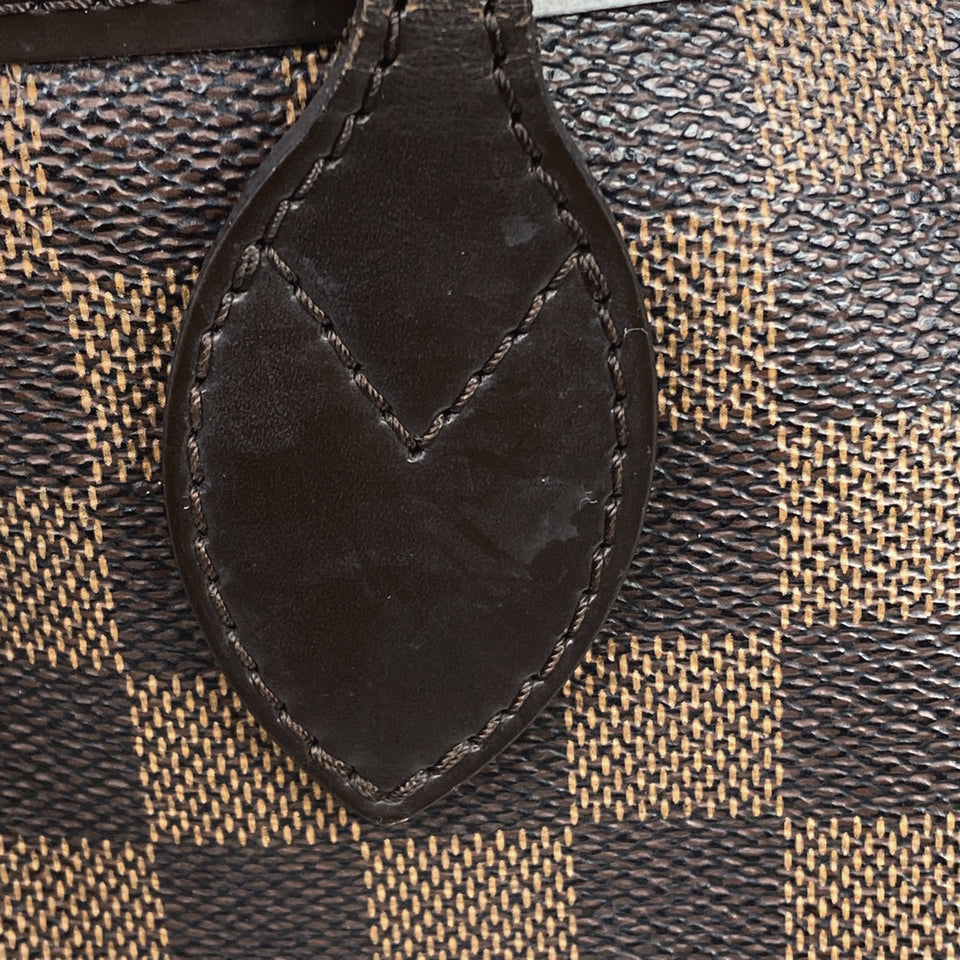 Louis Vuitton Neverfull MM Shoulder Bag Damier Brown