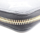Louis Vuitton Zippy Wallet Monogram Emplant Long Wallet Noir