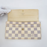 Louis Vuitton Bifold Long Wallet Damier Azur Portefeuille Sarah Wallet
