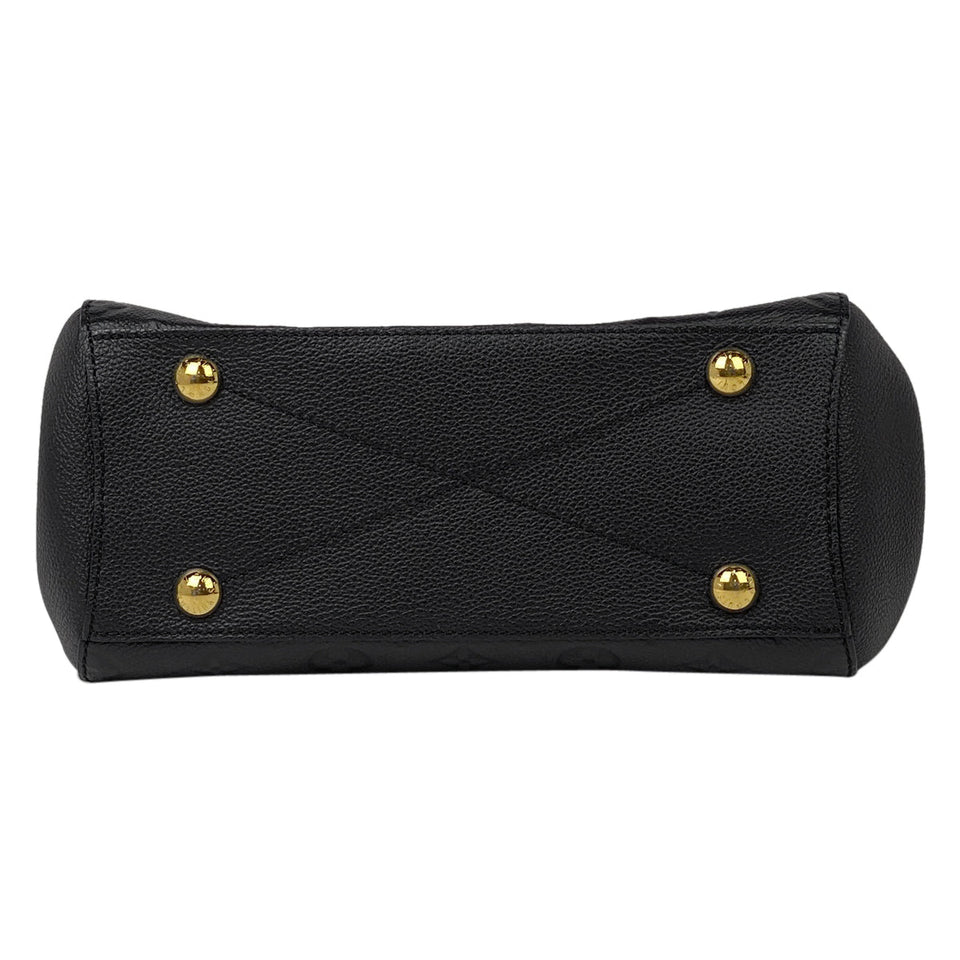 Louis Vuitton Montaigne MM Shoulder Bag Implant Noir Black