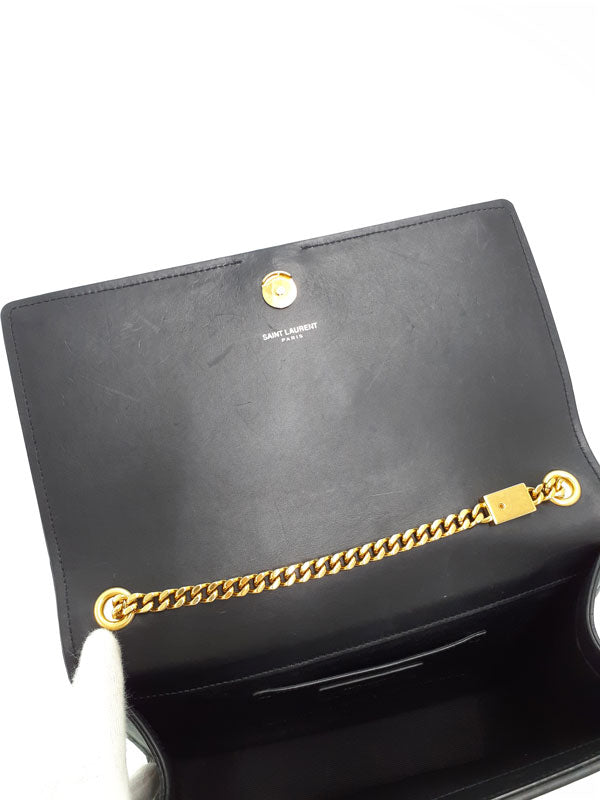 Saint Laurent- Paris Chain Shoulder Bag black