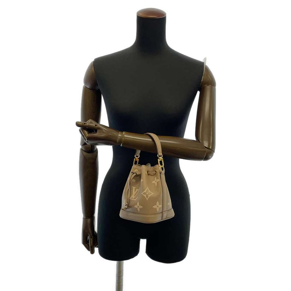 Louis Vuitton Shoulder Bag Bicolor Monogram Implant Nano Noe Handbag