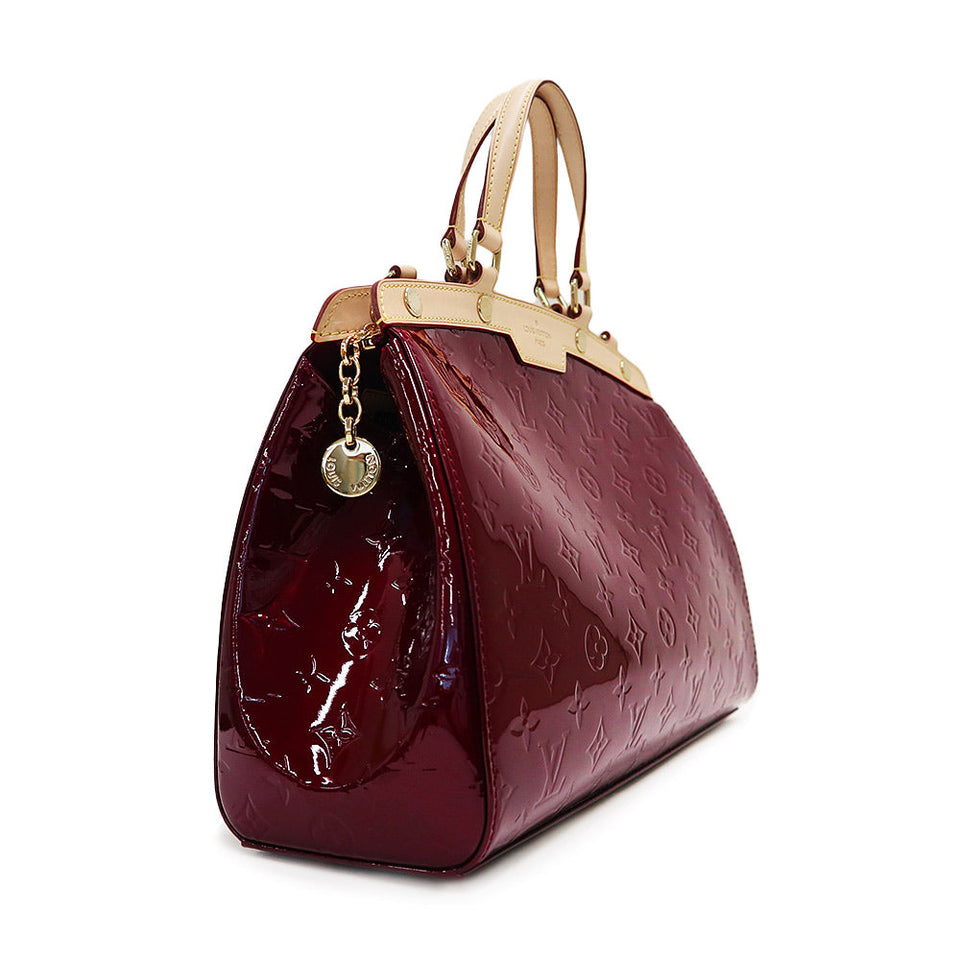Louis Vuitton Blair MM Shoulder Bag Vernis Leather Rouge Fauvist Red