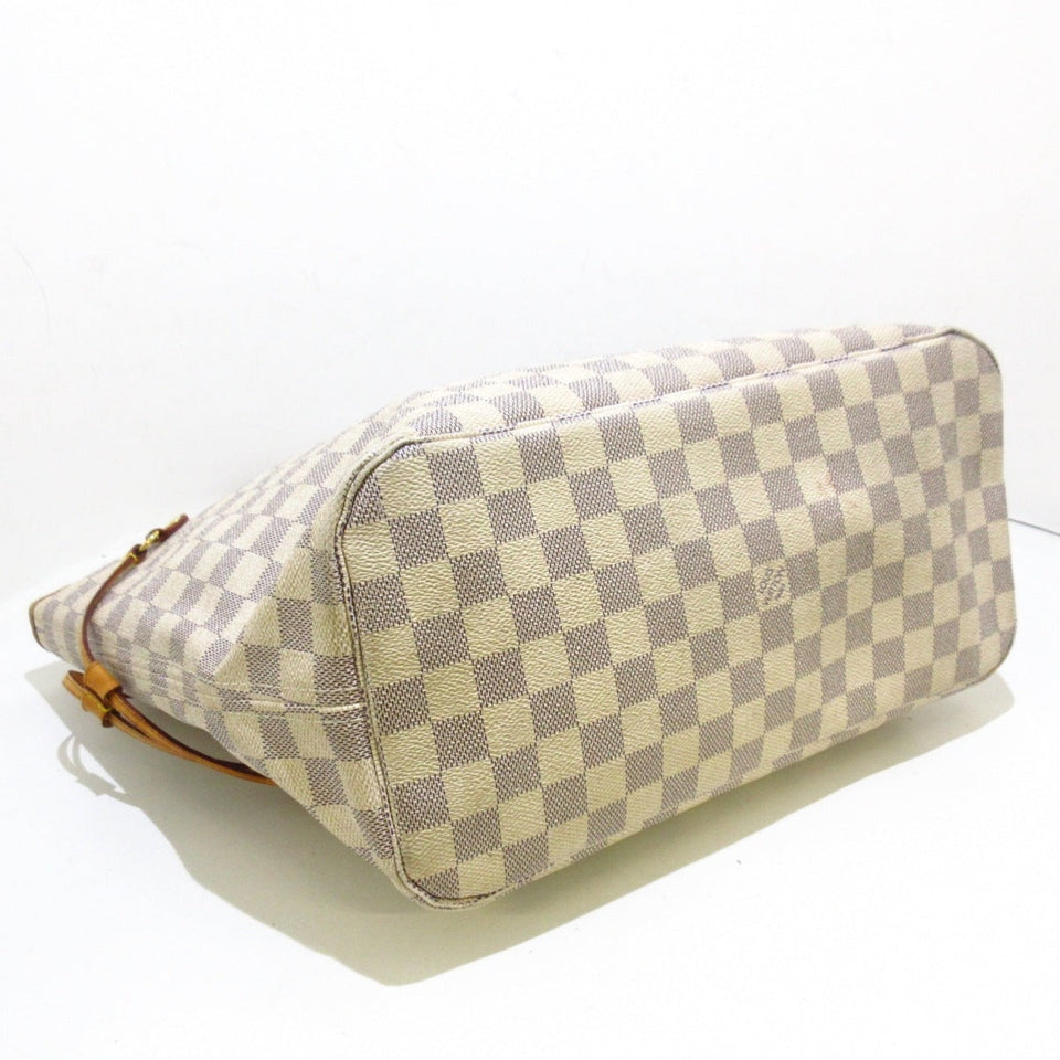 Louis Vuitton Neverfull MM Tote Bag Azure Damier Canvas