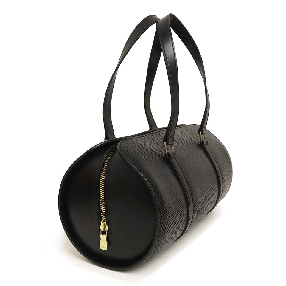 Louis Vuitton Epi Soufflot Handbag Noir Black