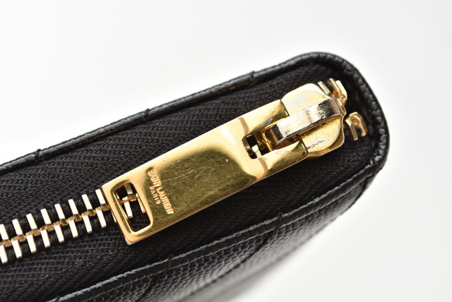 Saint Laurent- Paris Outlet Wallet Long Wallet Leather Black