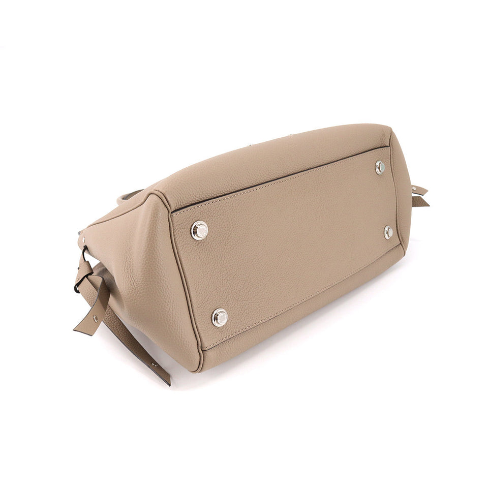 Louis Vuitton Mila MM Shoulder Bag Calf Leather Creme