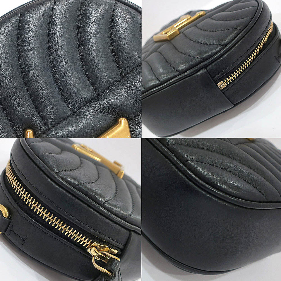 Louis Vuitton Heart Bag New Wave Calf Leather 2way Clutch