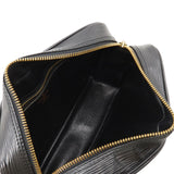 Louis Vuitton Epi Trocadero 24 Shoulder Bag Diagonal Leather Noir Black