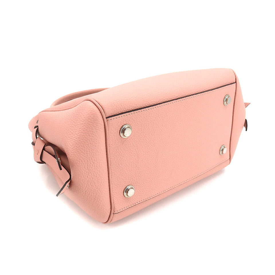 Louis Vuitton Mila PM Shoulder Bag Calf Leather Rose Poodle Pink