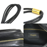 Saint Laurent- Shoulder Bag Leather Black Gold