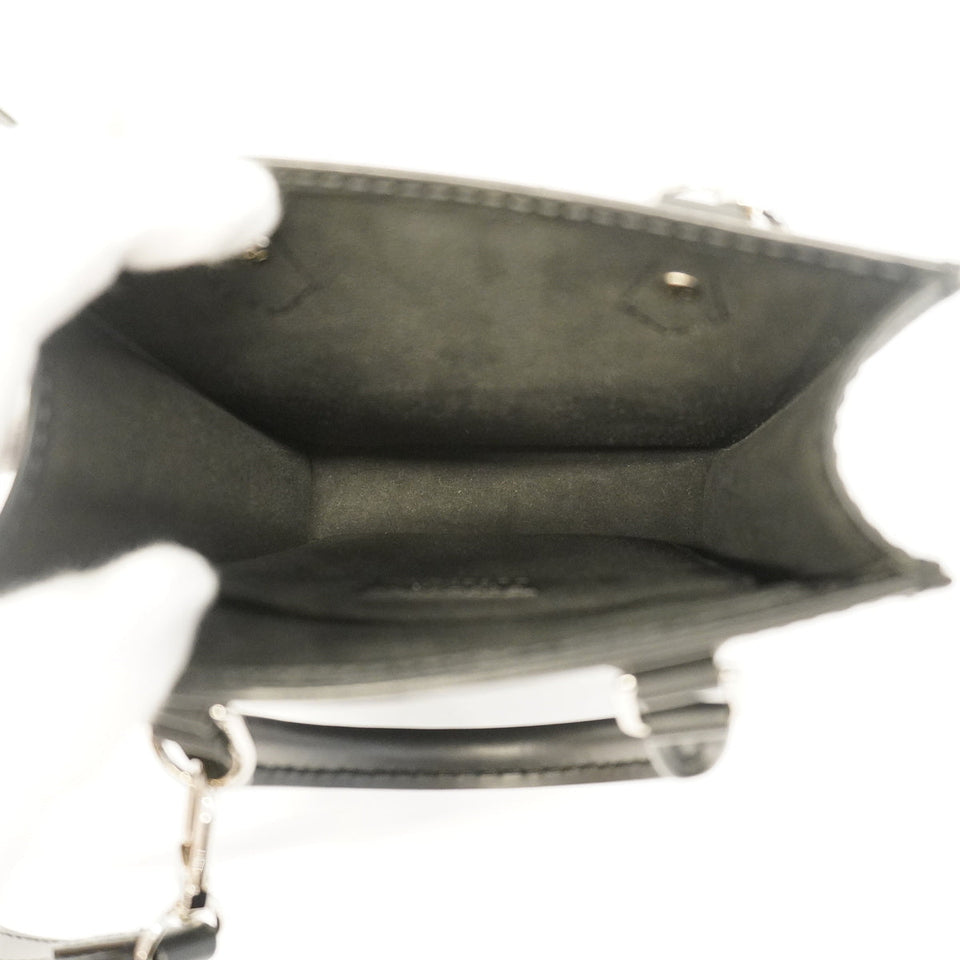 Louis Vuitton Shoulder Bag Epi Petite Sac Plat Noir Black
