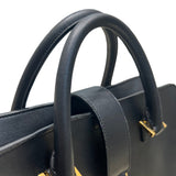 Saint Laurent- Small Cabas Black Leather Calf