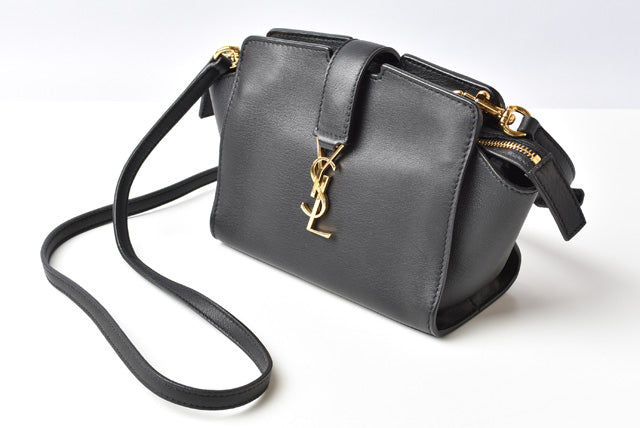 Saint Laurent- Brand Bag Shoulder Bag Mini Bag Clutch Bag Leather Black