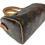 Louis Vuitton Nano Speedy  Monogram Leather Brown