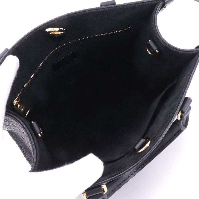 Louis Vuitton On The Go PM 2way Bag Monogram Emplant Noir Black