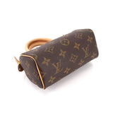 Louis Vuitton Monogram Mini Speedy Hand Bag Brown
