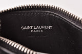 Saint Laurent- Paris Coin Case Card Case Neck Strap Embossed Black
