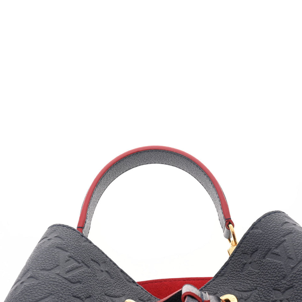Louis Vuitton Monogram Emplant Neonoe Marine Rouge Implant 2way Bag