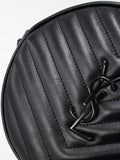 Saint Laurent- Paris Vinyl Chain Shoulder Bag Black