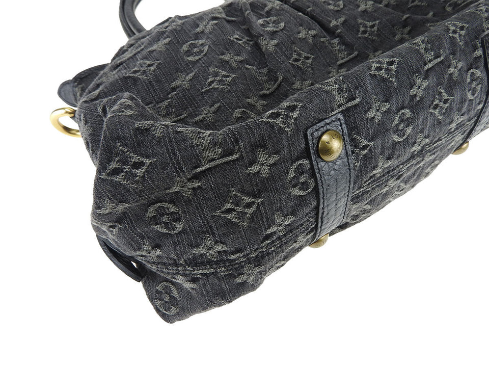Louis Vuitton NeoCabby MM Noir Monogram Denim