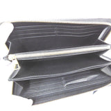 Louis Vuitton Round Zipper Long Wallet  Monogram Implant Black