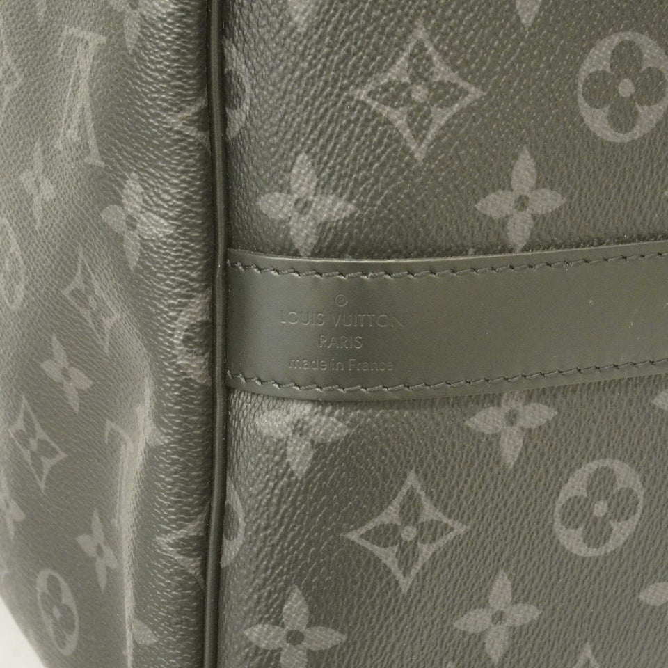 Louis Vuitton Boston Bag Monogram Eclipse Keepall Bandouliere 55