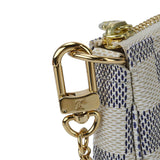 Louis Vuitton Mini Pochette Accessoire Damier Azur White