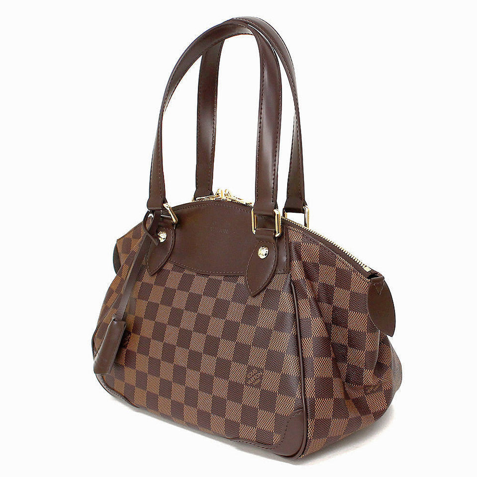 Louis Vuitton Verona PM Handbag Damier Leather Brown