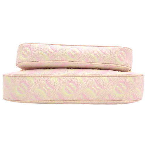 Louis Vuitton Monogram Implant Multi Pochette Accessoire Shoulder Bag Pink