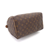 Louis Vuitton Monogram Speedy 30 Hand Bag Brown