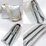 Louis Vuitton Coussin PM Monogram Embossed Lambskin Leather Silver