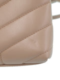 Saint Laurent- Paris Monogram Loulou Strap Bag Beige Black