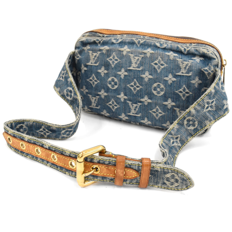 Louis Vuitton Bum Bag Body Bag Monogram Denim Blue