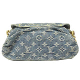 Louis Vuitton Mini Pleaty Monogram Denim Shoulder Bag Blue